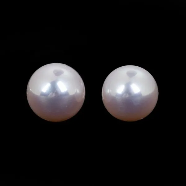 5.5MM 14K WG Fresh Water Pearl White Stud Earrings The Ring Austin Round Rock, TX