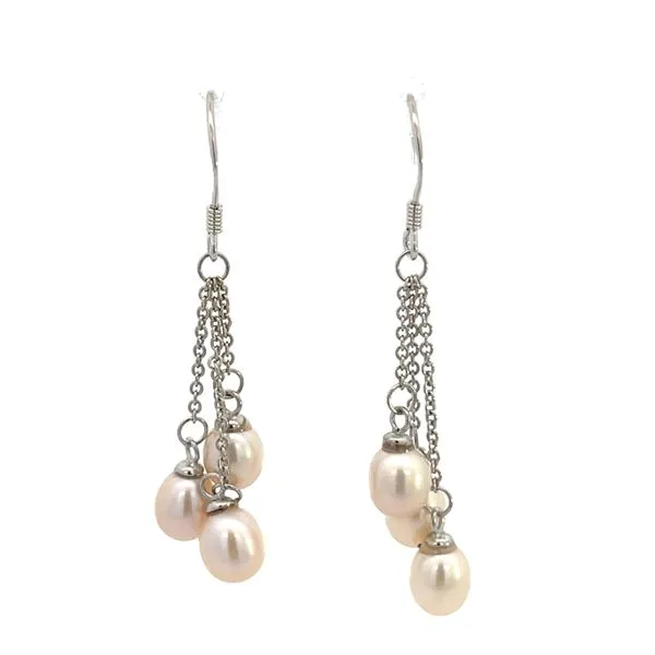 925 Sterling Silver FWP 3 Strand Chain Drop S-Hook Earrings The Ring Austin Round Rock, TX