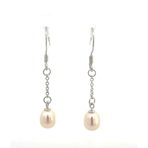 925 Sterling Silver FWP Drop S-Hook Dangle Chain Earrings The Ring Austin Round Rock, TX