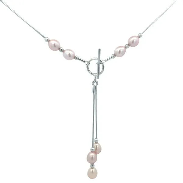 925 Sterling Silver Pink FWP Dangle Necklace The Ring Austin Round Rock, TX