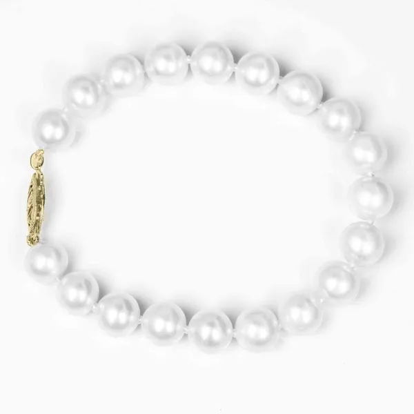 14K YG 8mm Fresh Water Pearl Bracelet 7'' The Ring Austin Round Rock, TX