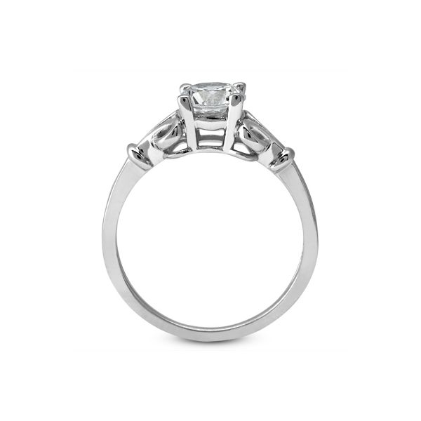 WG Solitaire Engagement Ring with Loop Design Image 3 The Ring Austin Round Rock, TX