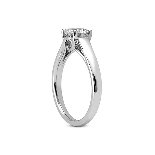 Four Prong Lattice Crown Solitaire Ring Image 2 The Ring Austin Round Rock, TX