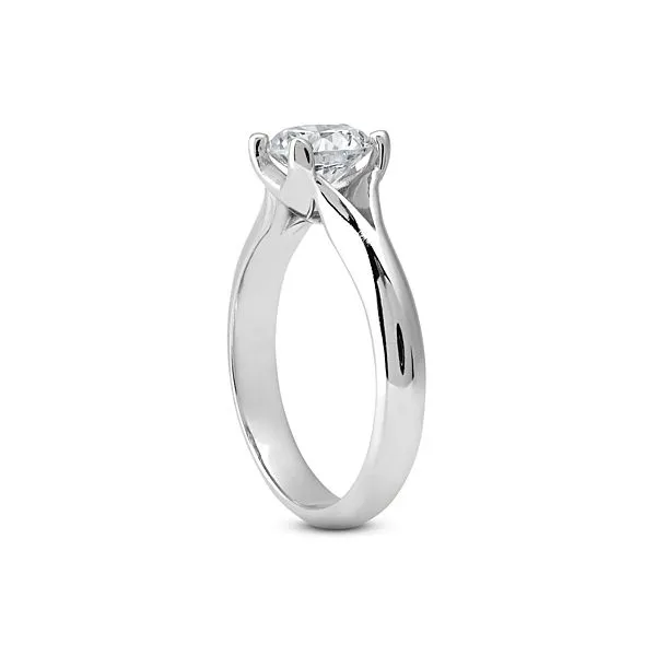 Split Shank Solitaire Engagement Ring Image 2 The Ring Austin Round Rock, TX