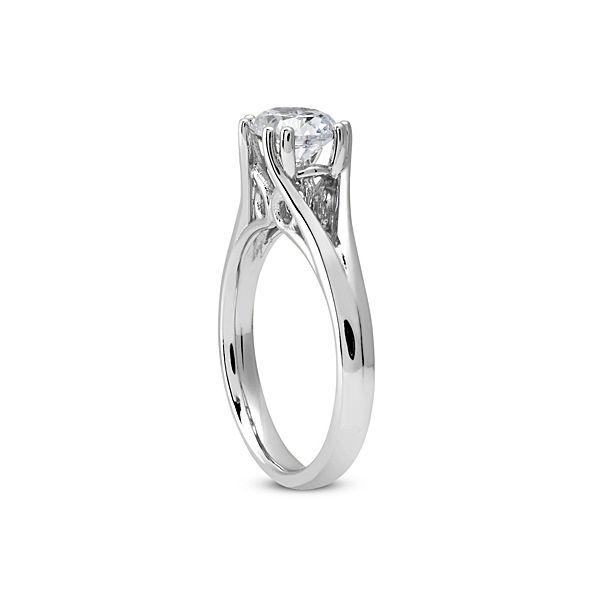 Split Shank Double Four Prong Solitaire Engagement Ring Image 2 The Ring Austin Round Rock, TX
