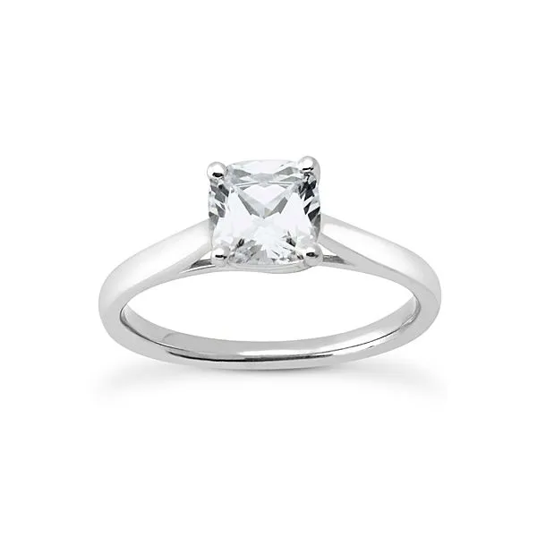 WG Cushion Center Solitaire Engagement Ring The Ring Austin Round Rock, TX