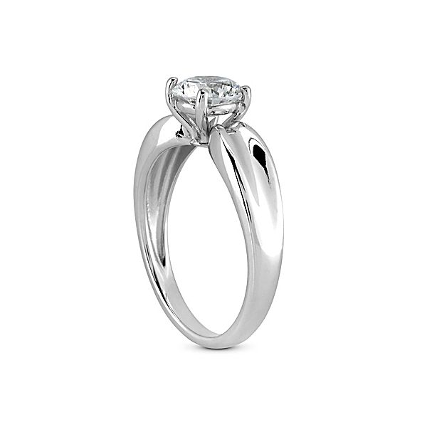 Concave Shank Style Solitaire Engagement Ring Image 2 The Ring Austin Round Rock, TX