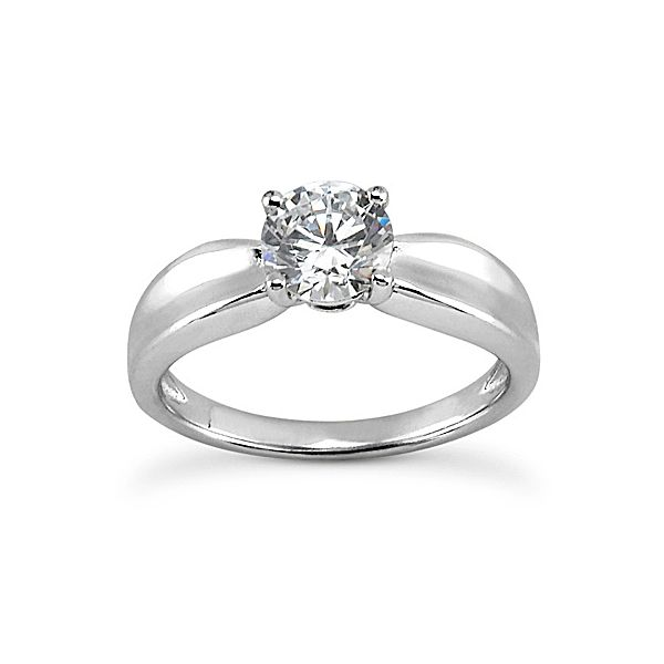 Concave Shank Style Solitaire Engagement Ring The Ring Austin Round Rock, TX