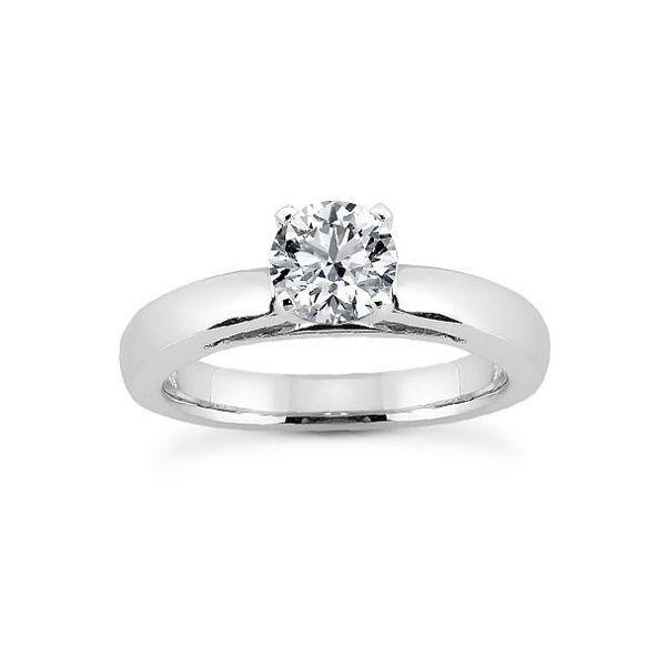 Four Prong Peg Crown Solitaire Ring The Ring Austin Round Rock, TX