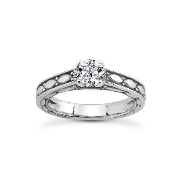 Marquis Pattern Solitaire with Beaded Edges The Ring Austin Round Rock, TX