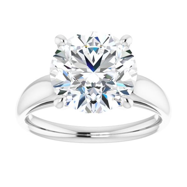 WG Solitaire Mounting for a 1 carat Round Stone The Ring Austin Round Rock, TX