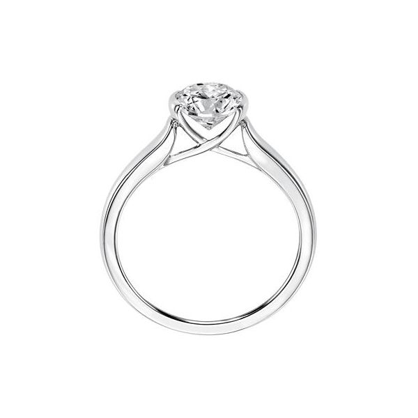 Holden Center Half Bezel — Round Engagement Ring