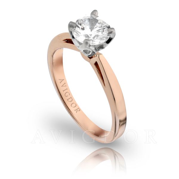 Open Tapered Shank Solitaire Engagement Ring Image 2 The Ring Austin Round Rock, TX