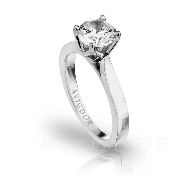 Tulip Crown Solitaire Engagement Ring Image 2 The Ring Austin Round Rock, TX