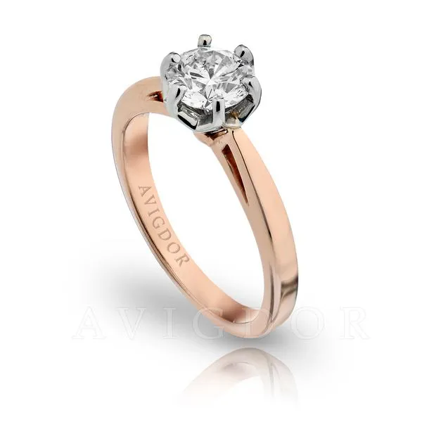 RG WG Six Prong Crown Solitaire Ring Image 2 The Ring Austin Round Rock, TX