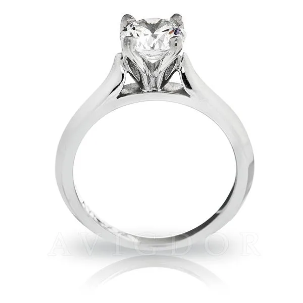 tulip crown diamond ring