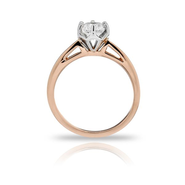Open Shank Fancy Crown Solitaire Ring Image 3 The Ring Austin Round Rock, TX