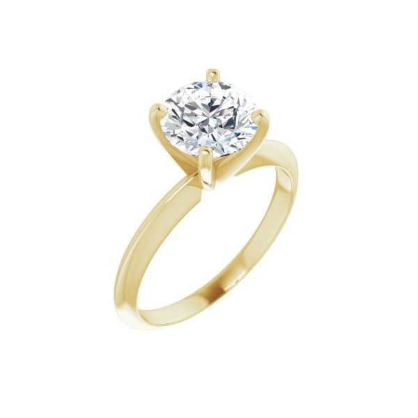 14k YG Solitaire Engagement Ring The Ring Austin Round Rock, TX