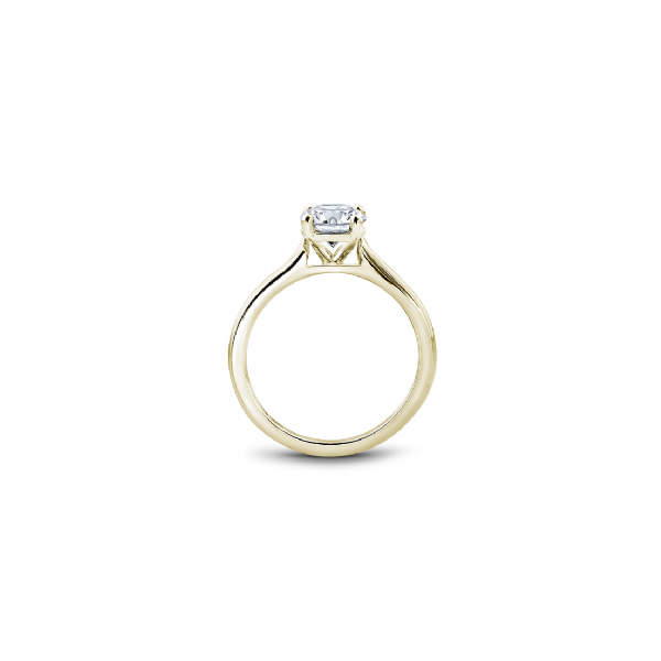 14K YG Tapered Thin Cathedral Style Solitaire Engagement Ring Image 3 The Ring Austin Round Rock, TX