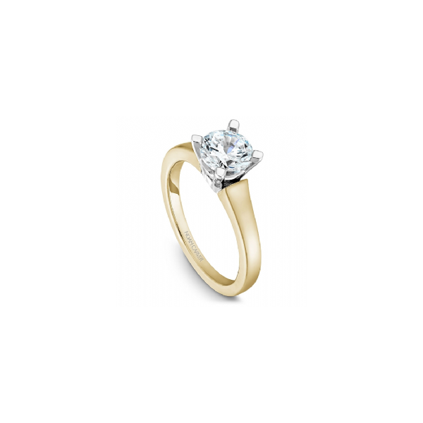 14K YG/WG Solitaire Cathedral Engagement Ring The Ring Austin Round Rock, TX