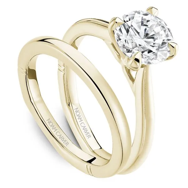 14K YG Solitaire Euro Shank Engagement Ring Image 2 The Ring Austin Round Rock, TX