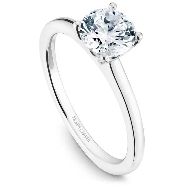 14K WG 4 Prong Solitaire Engagement Ring The Ring Austin Round Rock, TX