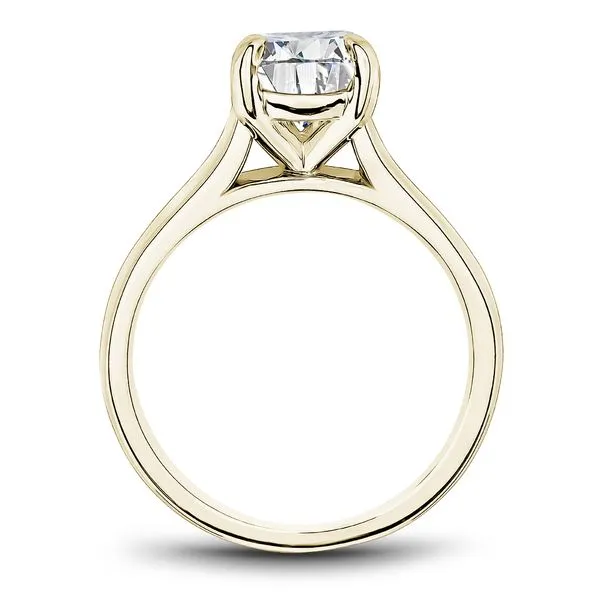 14K YG 4 Prong Solitaire Engagement Ring Image 3 The Ring Austin Round Rock, TX