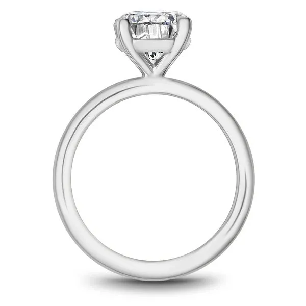 14K WG Solitaire Basket Head Engagement Ring Image 3 The Ring Austin Round Rock, TX