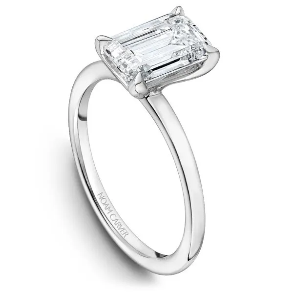 14K WG Solitaire Basket Head Engagement Ring The Ring Austin Round Rock, TX