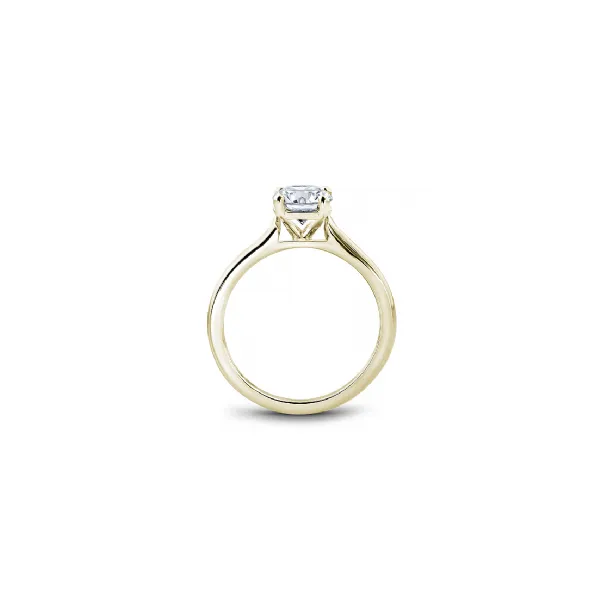 14K YG Tapered Thin Cathedral Style Solitaire Engagement Ring Image 2 The Ring Austin Round Rock, TX