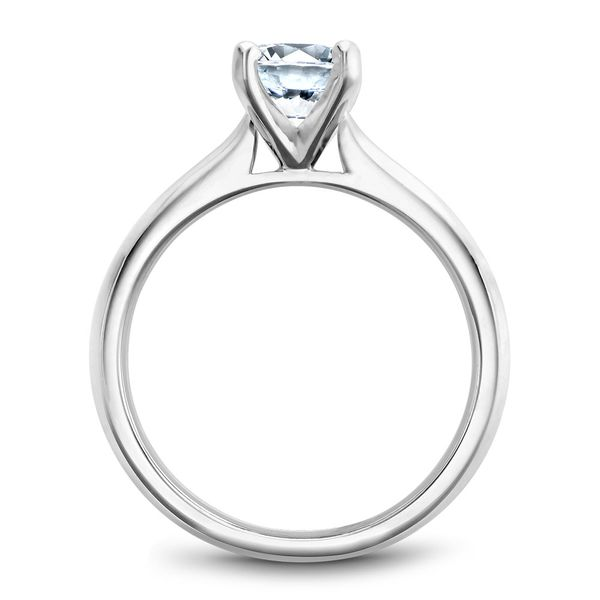 14K WG Cathedral 4 Prong Basket Solitaire Engagement Ring Image 2 The Ring Austin Round Rock, TX