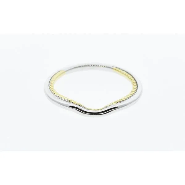 14kt WG w/YG Rope Detail Curved Band The Ring Austin Round Rock, TX