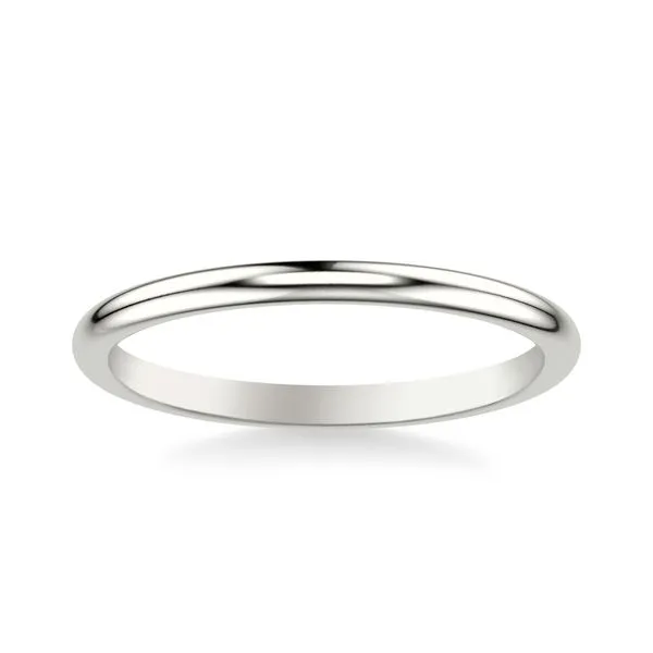14K WG Simple Polished Wedding Band The Ring Austin Round Rock, TX