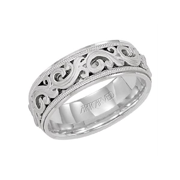 WG 7.5mm Intricate Scroll Design Band The Ring Austin Round Rock, TX