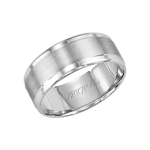 14K WG Satin Center High Polish Edges The Ring Austin Round Rock, TX