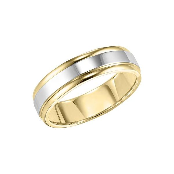 14K YG/WG Comfort Fit bright polished finish and round edges The Ring Austin Round Rock, TX