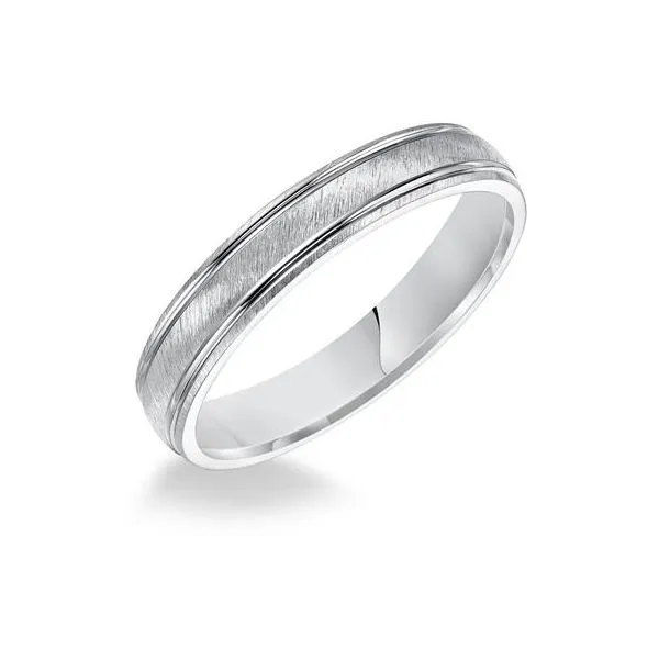 14K WG satin brushed finish wedding band The Ring Austin Round Rock, TX