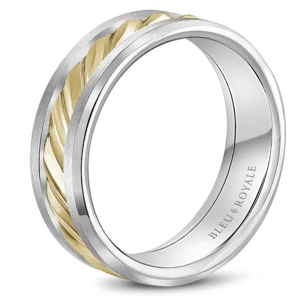 14K W/Y High Rope Twist Polished Center Bevel And Sandpaper Top Sides Image 3 The Ring Austin Round Rock, TX