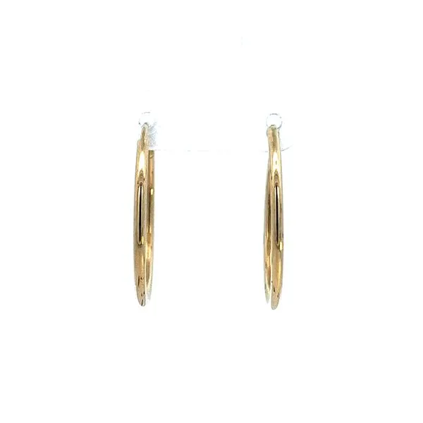10K YG 25mm Hoop Earrings Image 2 The Ring Austin Round Rock, TX