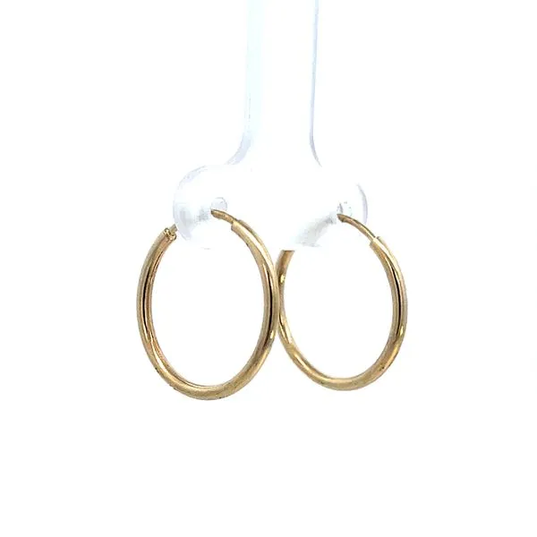 10K YG 20x1.50mm Hoop Earrings The Ring Austin Round Rock, TX