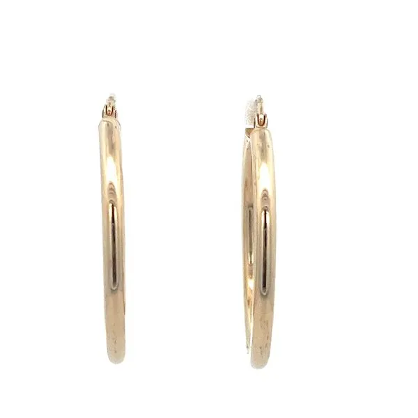 14K YG Hollow Hoop Earrings Image 2 The Ring Austin Round Rock, TX