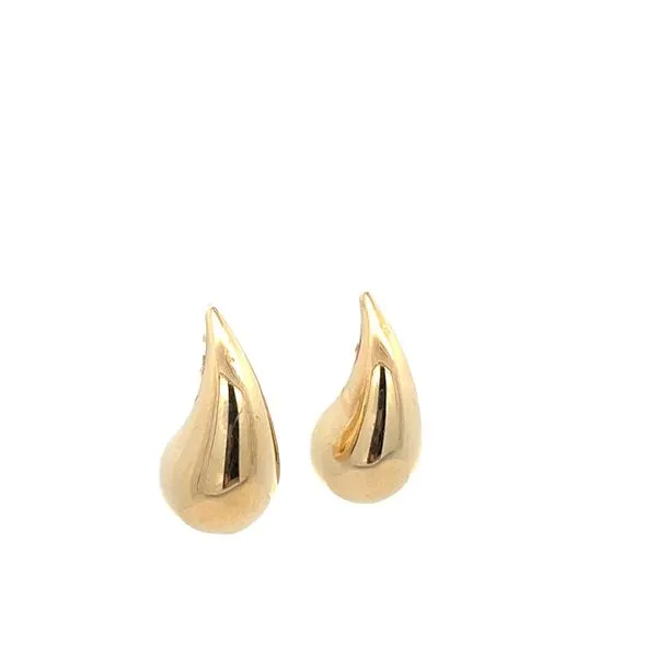 14K YG Hollow Drop Stud Earrings Image 2 The Ring Austin Round Rock, TX
