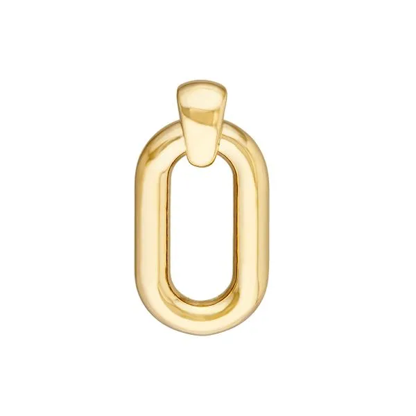 14K YG Oval Dangle Door Knocker Hoop Earrings Image 2 The Ring Austin Round Rock, TX