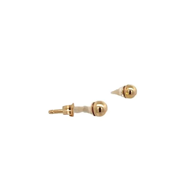 14K YG Round Hollow Polished Ball Stud Earrings 2mm Image 2 The Ring Austin Round Rock, TX