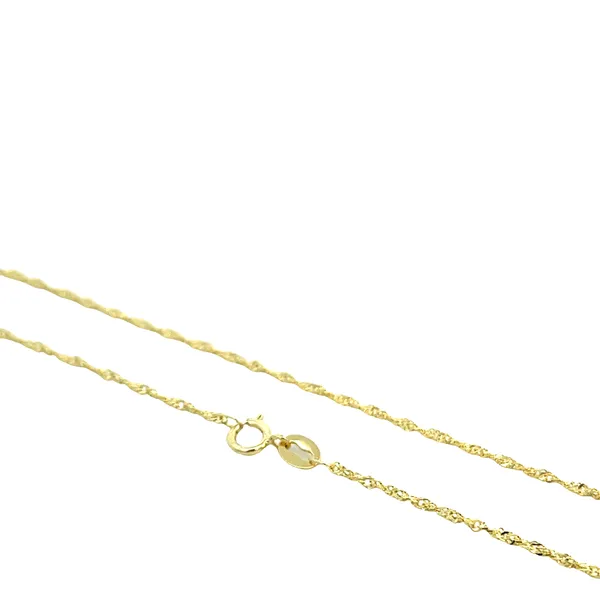 14K YG 1mm Rope Chain With Spring Ring Clasp 16'' Image 2 The Ring Austin Round Rock, TX