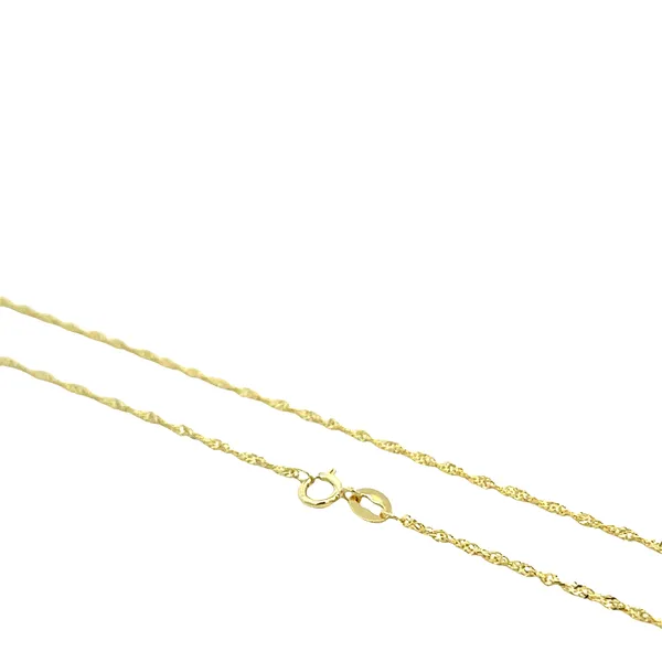 14K YG 1mm Rope Chain With Spring Ring Clasp 16'' Image 3 The Ring Austin Round Rock, TX