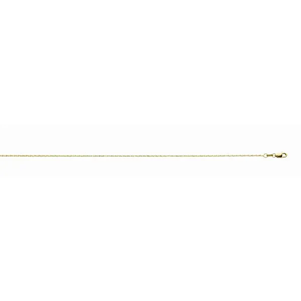 0.98mm 14K YG Diamond Cut Celebrity chain with Lobster Clasp 18'' The Ring Austin Round Rock, TX