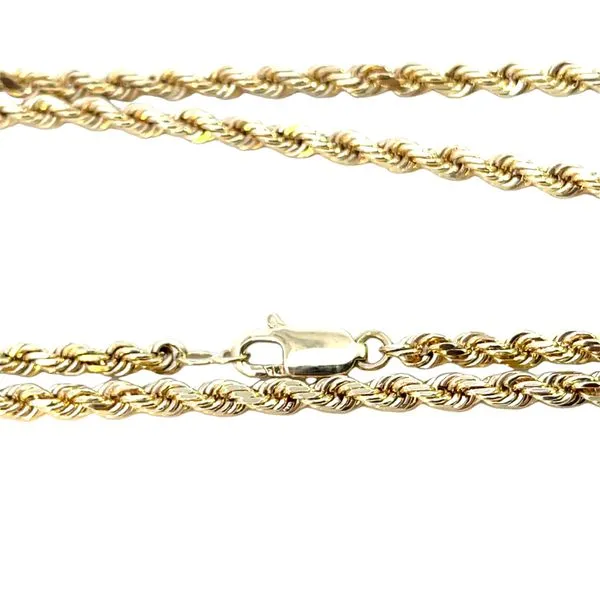 3.50mm 14K YG Solid Rope Chain Image 2 The Ring Austin Round Rock, TX