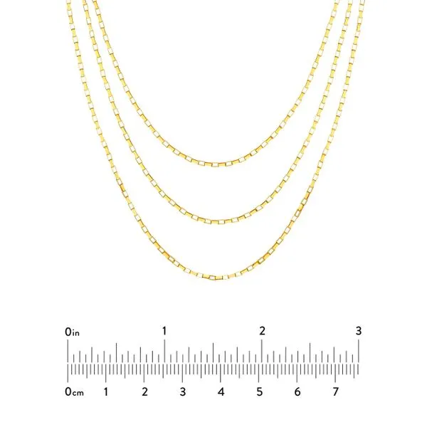 14K YG Triple Graduated Adjustable Necklace Image 5 The Ring Austin Round Rock, TX