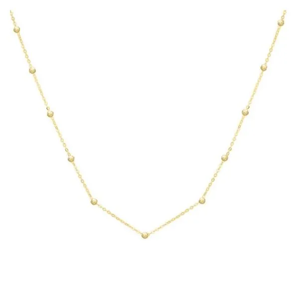 14K Saturn Bead Chain Necklace Image 2 The Ring Austin Round Rock, TX